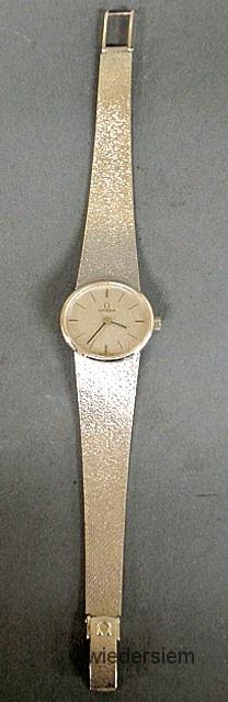 Ladies Omega 18k white gold wrist
