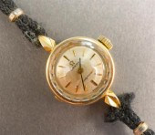 LADIES' OMEGA LADYMATIC 14-KAR