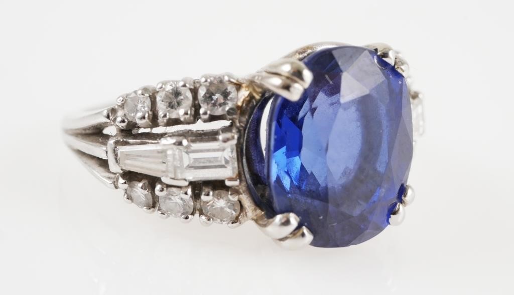LADIES PLATINUM SAPPHIRE &