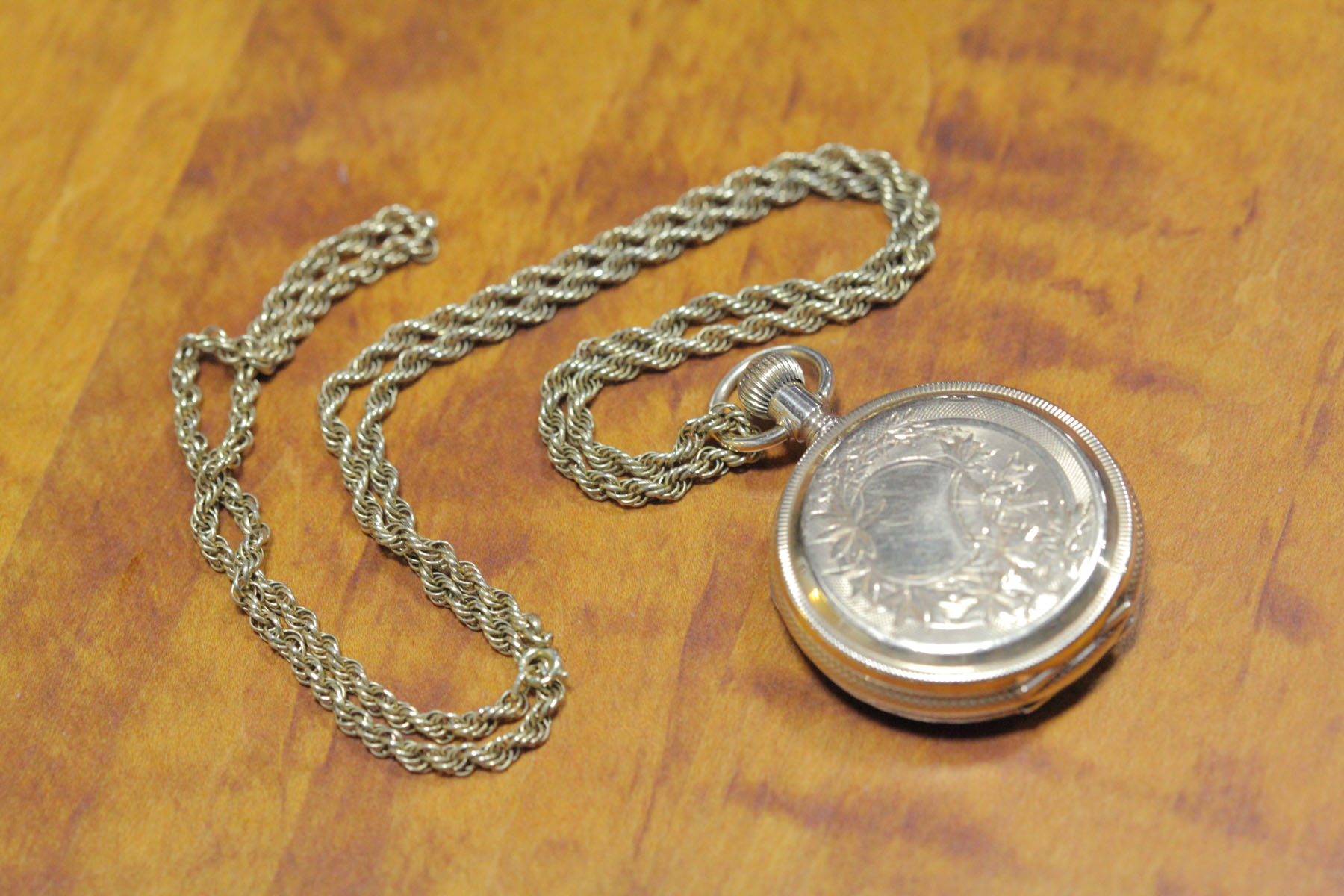 LADIES POCKET WATCH.  American 
