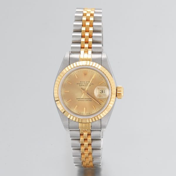 LADIES' ROLEX 18K GOLD AND STEEL