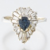 LADIES' SAPPHIRE AND DIAMOND B