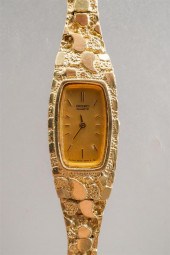 LADIES' SEIKO 14-KARAT YELLOW-