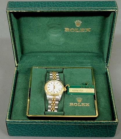 Ladies steel and 18k y.g. Rolex