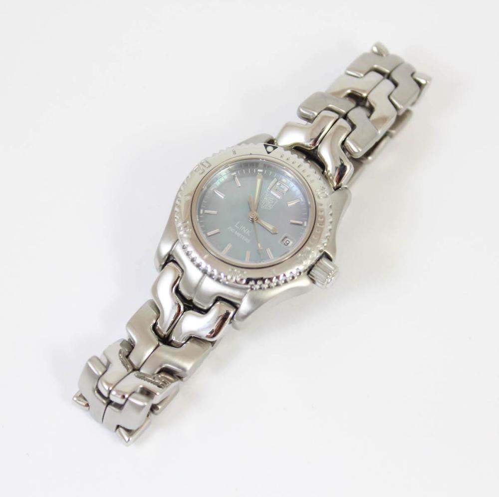 LADIES TAG HEUER LINK WRISTWATCH,