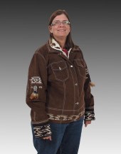 LADIES ULTRASUEDE JACKET BY BO