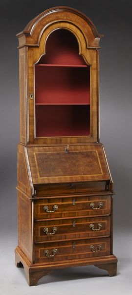 Ladies walnut secretary bookcase