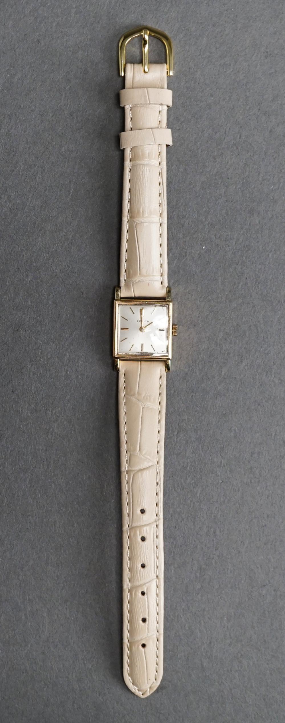 LADIES' ZENITH 18-KARAT YELLOW-GOLD