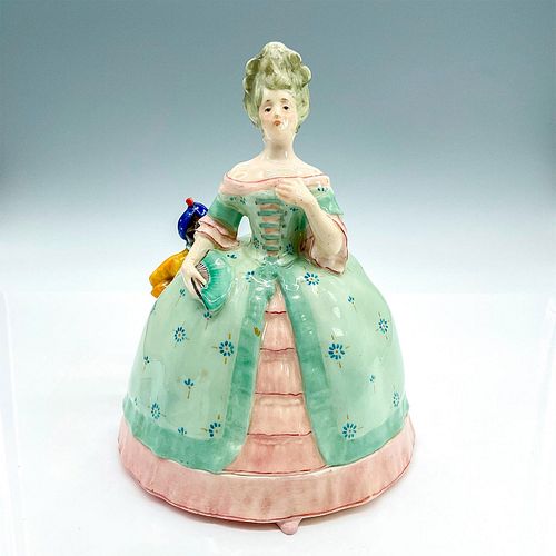 LADY AND BLACKAMOOR LIDDED POWDER