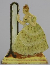LADY AT MIRROR STRING HOLDER J