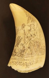 LADY LIBERTY ANTIQUE SCRIMSHAW