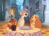Lady & the Tramp hand painted