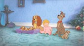 Lady & the Tramp hand painted