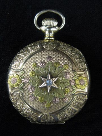 Lady Waltham 14k Gold Pendant Watch