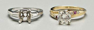 Lady&#39;s diamond and ruby ring,