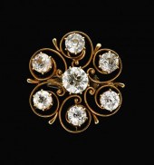Lady's 14 karat yellow gold di