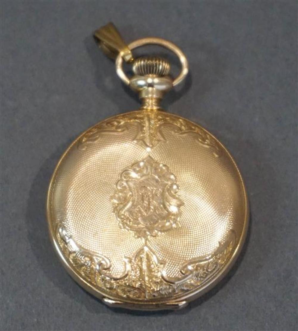 LADY'S 14-KARAT YELLOW-GOLD HUNTING