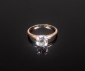 LADY'S 14K GOLD AND DIAMOND RI