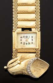 LADY'S 14K GOLD & DIAMOND SURP