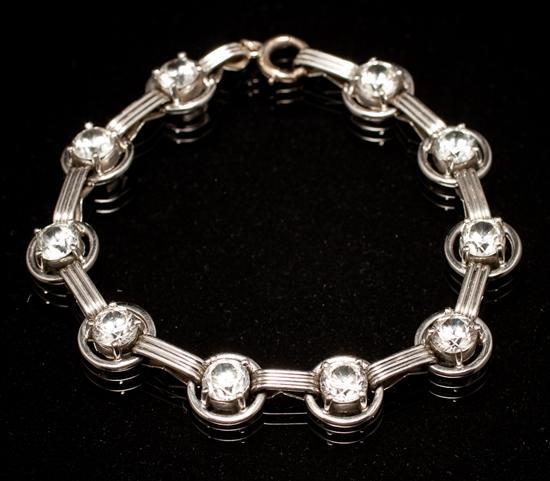 Lady's 14K white gold and white