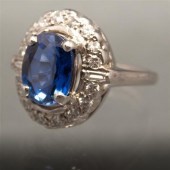 Lady's 14K white gold, diamond