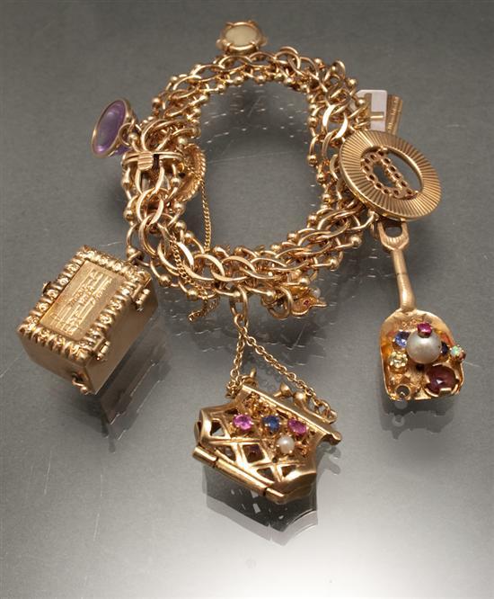 Lady's 14K yellow gold, gemstone