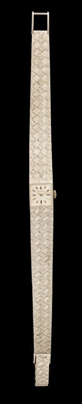 Lady's 18 karat white gold wri