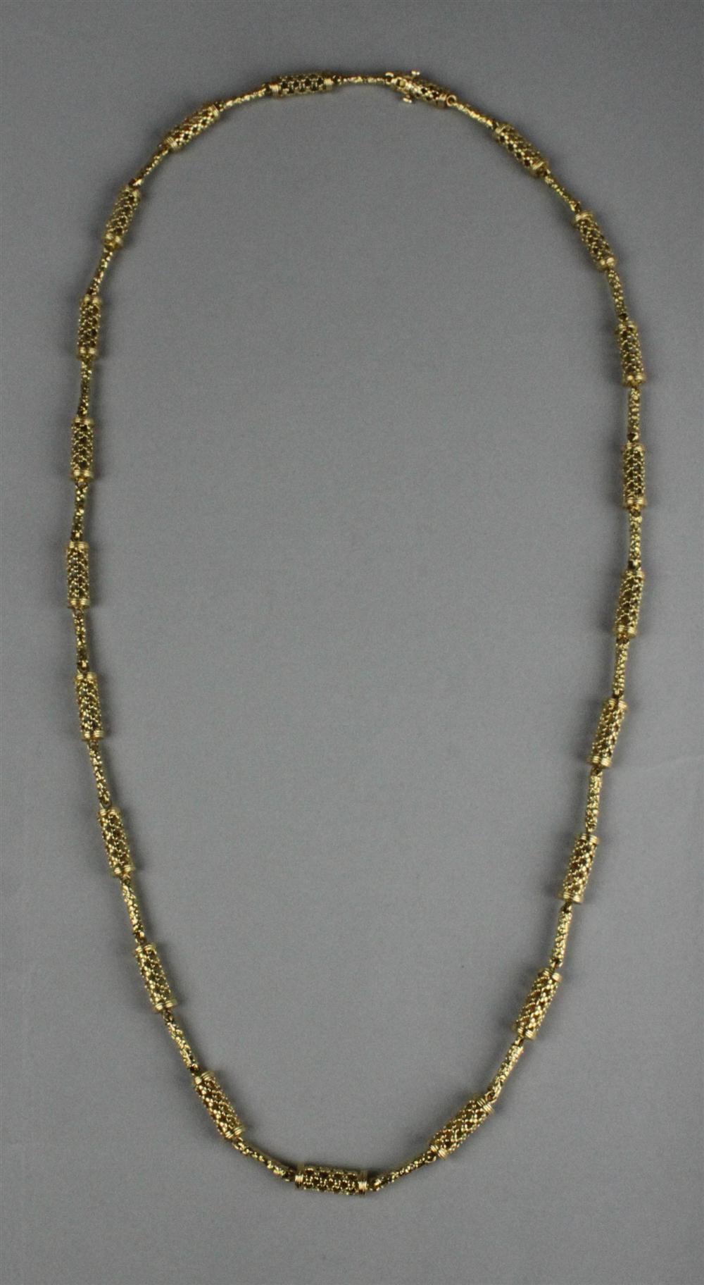 LADY'S 18K YELLOW GOLD LINK