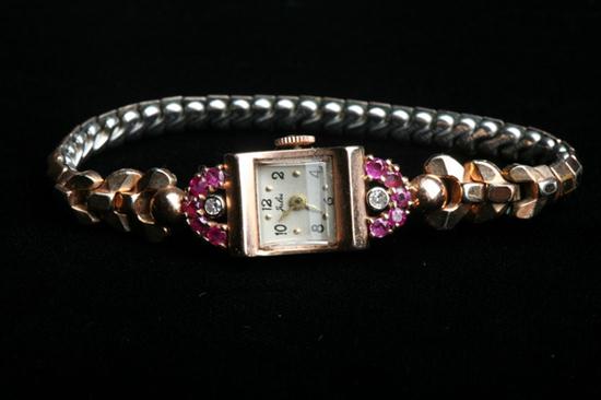 LADY'S 1940S RETRO 14K ROSE GOLD