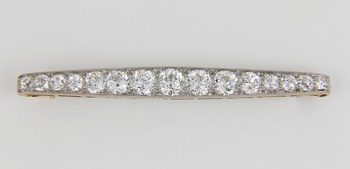 LADY'S ANTIQUE PLATINUM OVER 18K
