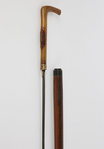 LADY'S ANTIQUE SWORD CANE WITH