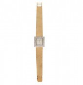 LADY'S CHOPARD 18K GOLD AND DI