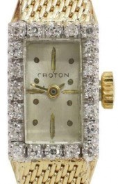 LADY'S CROTON 14KT GOLD 0.25CT