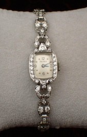 LADY'S DIAMOND AND PLATINUM HA