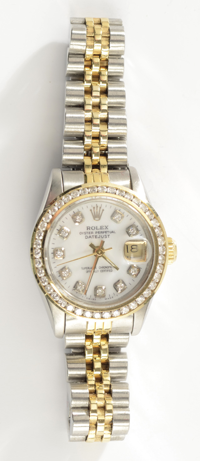 LADY'S DIAMOND ROLEX OYSTER