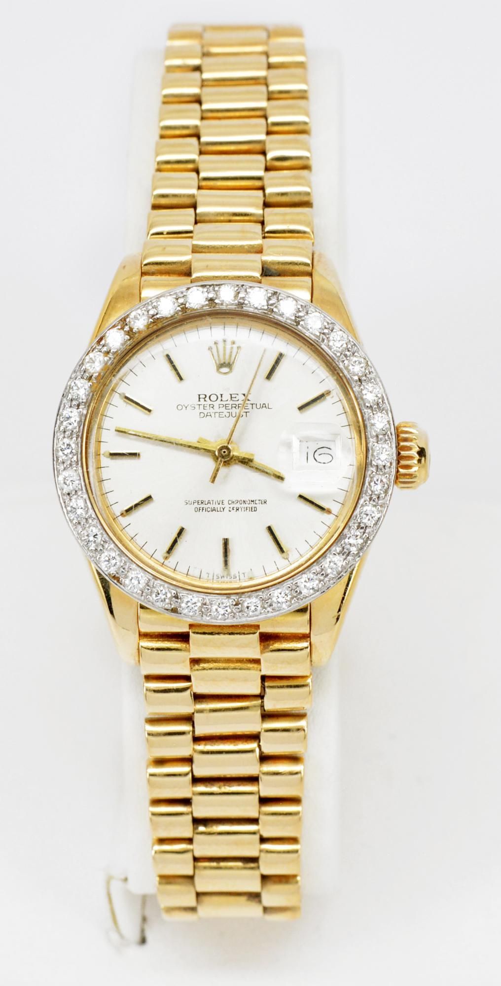 LADY'S DIAMOND ROLEX PRESIDENT