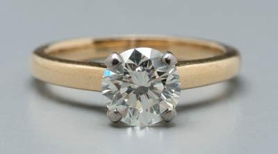 Lady's diamond solitaire ring,