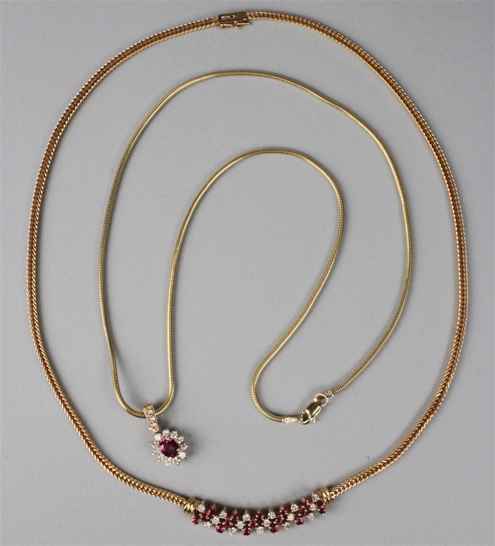 LADY'S GOLD DIAMOND AND RUBY