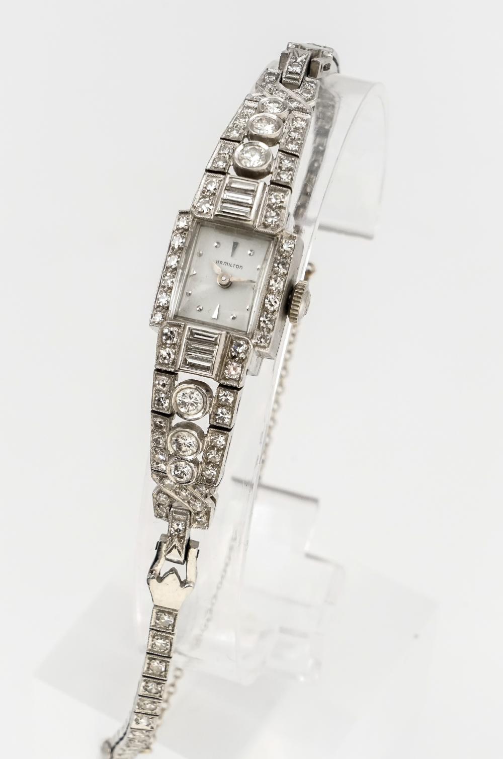 LADY'S HAMILTON PLATINUM AND