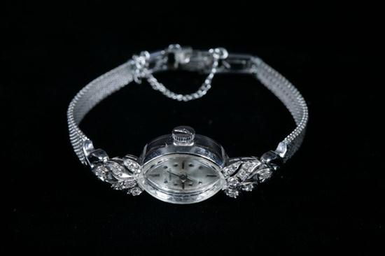 LADY'S LONGINES 14K WHITE GOLD