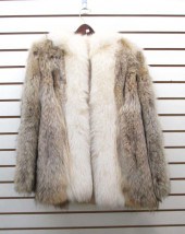 LADY'S LYNX AND FOX TRIM FUR C