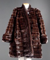 Lady's mink knee length coat r