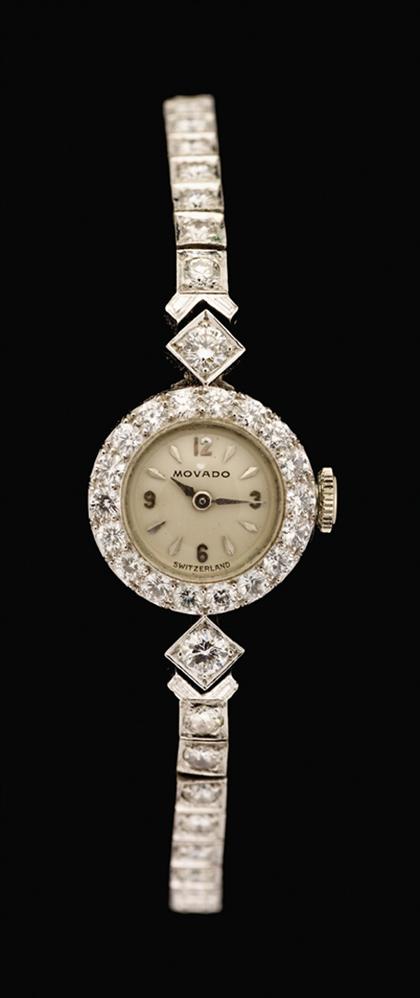 Lady's Movado platinum and