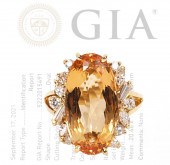 LADY'S NATURAL TOPAZ, DIAMOND