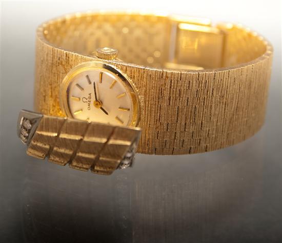 Lady's Omega 18K yellow gold and