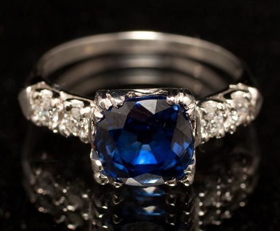 Lady's platinum, diamond, and