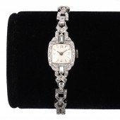 LADY'S PLATINUM & DIAMOND VINT