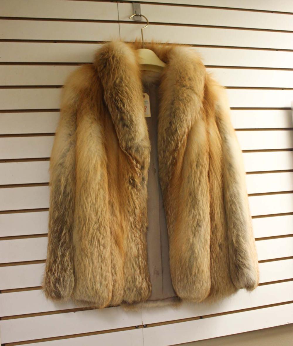 LADY'S RED FOX FUR JACKET, NO