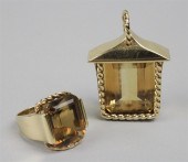 LADY'S RETRO TYPE CITRINE COCK