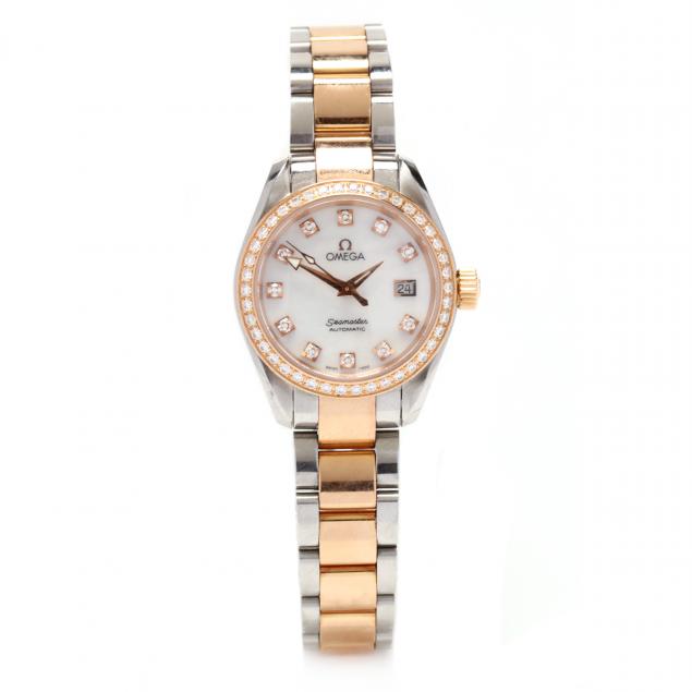 LADY'S ROSE GOLD AND STAINLESS